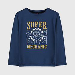 Детский лонгслив Super mechanic