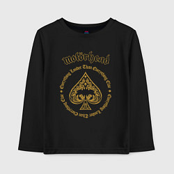 Лонгслив хлопковый детский Motorhead золотой, цвет: черный