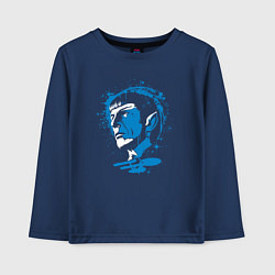 Лонгслив хлопковый детский Cool Spock, цвет: тёмно-синий