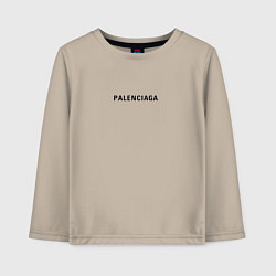 Лонгслив хлопковый детский Palenciaga new era, цвет: миндальный