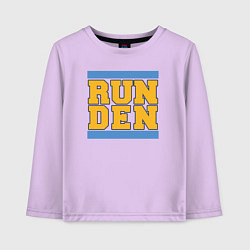 Лонгслив хлопковый детский Run Denver Nuggets, цвет: лаванда