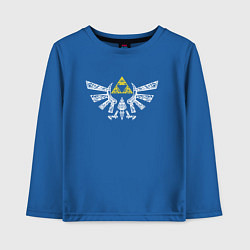 Лонгслив хлопковый детский The Legend of Zelda - znak, цвет: синий