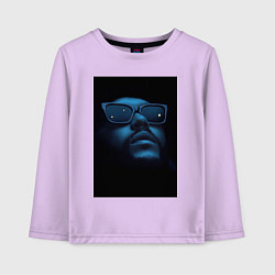 Лонгслив хлопковый детский Взгляд в пустоту, цвет: лаванда
