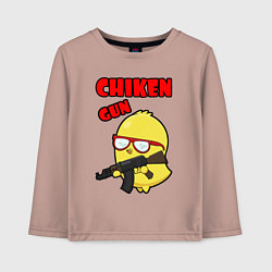 Детский лонгслив Chicken machine gun