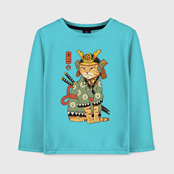 Детский лонгслив Samurai battle cat