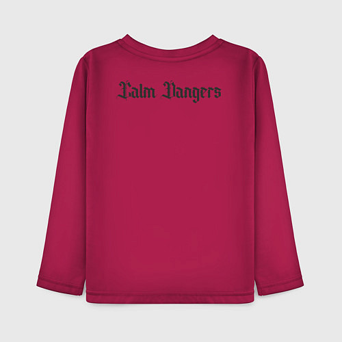 Детский лонгслив Calm dangers black 2 side / Маджента – фото 2