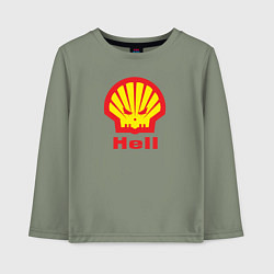 Лонгслив хлопковый детский Hell, цвет: авокадо
