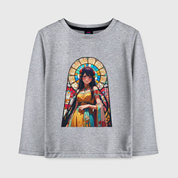 Лонгслив хлопковый детский Ай хоширо - витраж, цвет: меланж