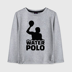 Лонгслив хлопковый детский Водное поло, цвет: меланж