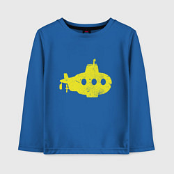 Лонгслив хлопковый детский Желтая подводная лодка, цвет: синий