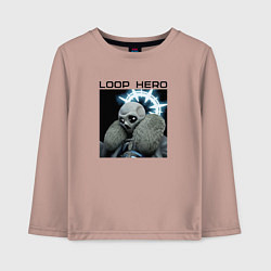 Лонгслив хлопковый детский Лич - Loop Hero, цвет: пыльно-розовый