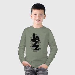 Лонгслив хлопковый детский Jazz Styles BW2, цвет: авокадо — фото 2