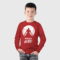 Лонгслив хлопковый детский Ророноа Зоро, цвет: красный — фото 2