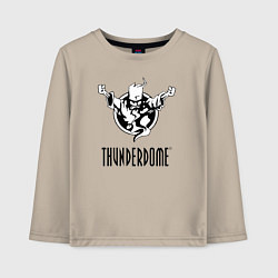Лонгслив хлопковый детский Thunderdome v 2, цвет: миндальный