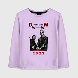 Лонгслив хлопковый детский Depeche Mode 2023 Memento Mori - Dave & Martin 03, цвет: лаванда