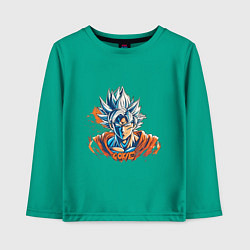 Лонгслив хлопковый детский Goku, цвет: зеленый