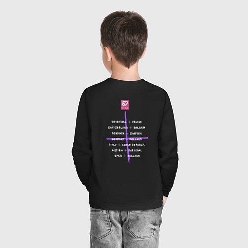 Детский лонгслив Depeche Mode - Devotional Tour Retro 01 / Черный – фото 4