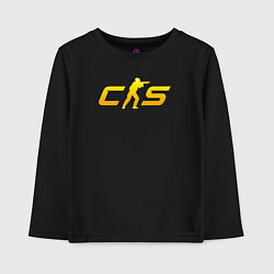 Детский лонгслив CS2 yellow logo