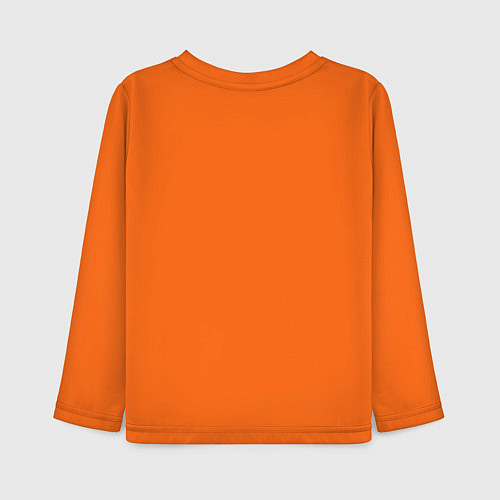 Детский лонгслив Космический кот сosmos collection / Оранжевый – фото 2