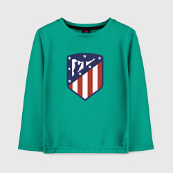 Лонгслив хлопковый детский Atletico Madrid FC, цвет: зеленый