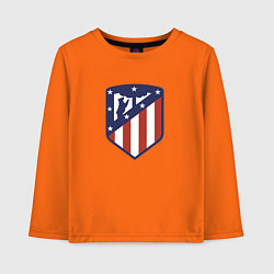 Лонгслив хлопковый детский Atletico Madrid FC, цвет: оранжевый