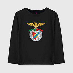 Лонгслив хлопковый детский Benfica club, цвет: черный