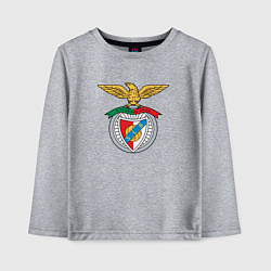 Лонгслив хлопковый детский Benfica club, цвет: меланж
