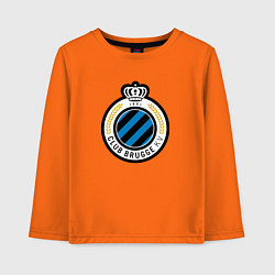 Лонгслив хлопковый детский Brugge fc sport, цвет: оранжевый
