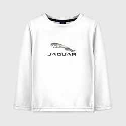 Лонгслив хлопковый детский Ягуар спорт кар, цвет: белый