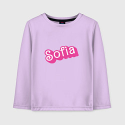 Лонгслив хлопковый детский Sofia - retro barbie style, цвет: лаванда