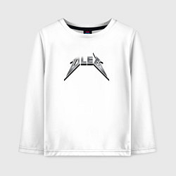 Детский лонгслив Олег в стиле рок-группы Металлика