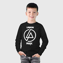 Лонгслив хлопковый детский Linkin Park logo, цвет: черный — фото 2