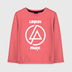 Лонгслив хлопковый детский Linkin Park logo, цвет: коралловый