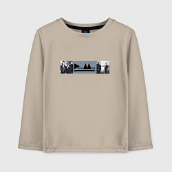 Лонгслив хлопковый детский Depeche Mode - Delta Machine merch, цвет: миндальный