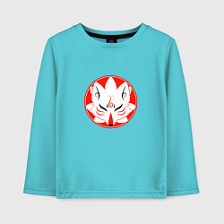 Детский лонгслив Маска японского демона-лиса