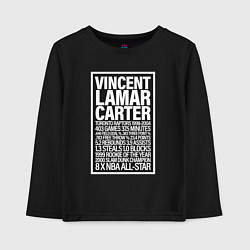 Лонгслив хлопковый детский Vince Carter, цвет: черный