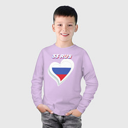 Лонгслив хлопковый детский 33 регион Владимирская область, цвет: лаванда — фото 2