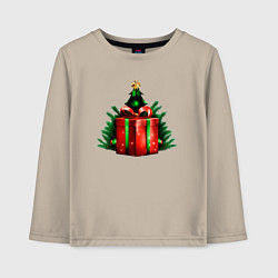 Детский лонгслив Рождественский подарок