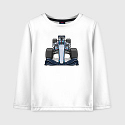 Лонгслив хлопковый детский Formula 1 Martini, цвет: белый