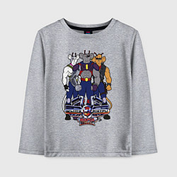 Лонгслив хлопковый детский Мыши рокеры с марса - все, цвет: меланж