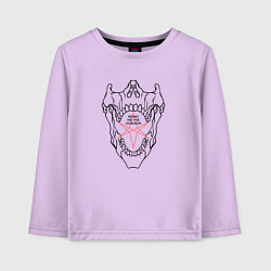 Лонгслив хлопковый детский Bring Me the Horizon - logo, цвет: лаванда
