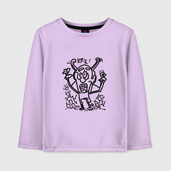 Детский лонгслив Злобный дядя кек