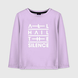 Лонгслив хлопковый детский All Hail The Silence, цвет: лаванда