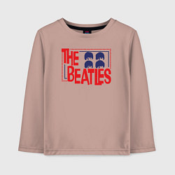 Лонгслив хлопковый детский The Beatles Star, цвет: пыльно-розовый