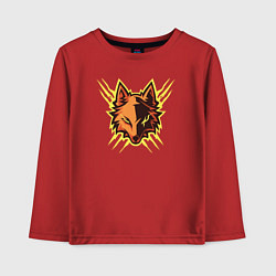 Лонгслив хлопковый детский Electric fox, цвет: красный