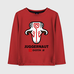 Лонгслив хлопковый детский Juggernaut Dota 2, цвет: красный