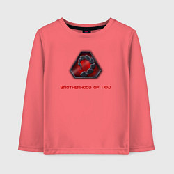 Лонгслив хлопковый детский Command & Conquer: Братство НОД, цвет: коралловый