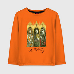 Лонгслив хлопковый детский St trinity, цвет: оранжевый