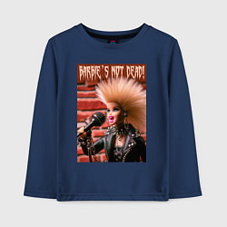 Детский лонгслив Barbies not dead - motto