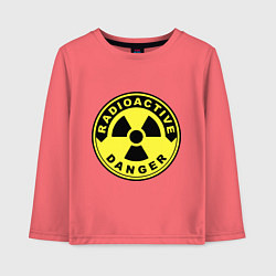 Детский лонгслив Danger radiation sign